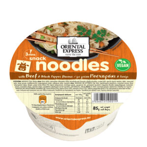 Noodles Μοσχαράκι & Μαύρο Πιπέρι 85gr